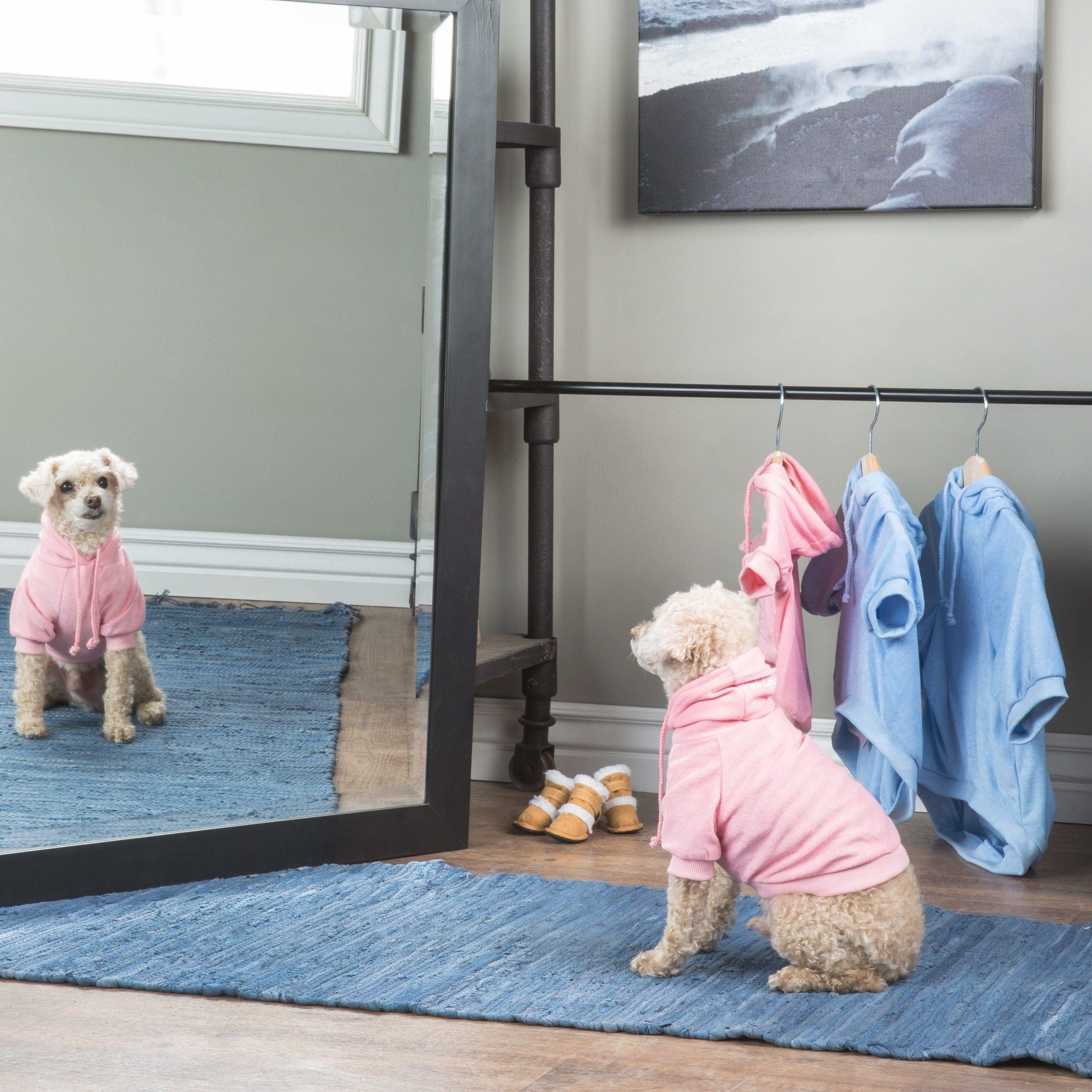 Pet Life ® French Terry Ultra-Soft Quick-Drying Hooded Dog Sweater - BIG FRENCHIES