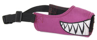 Pet Life ® 'Funimation' Animated Nylon Mesh Protective Travel Anti-Bark Dog Muzzle - BIG FRENCHIES