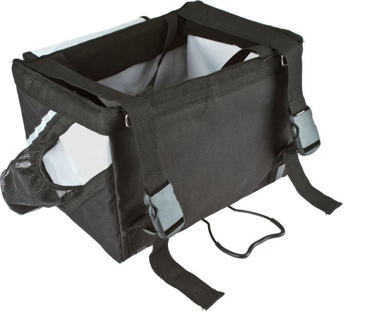 Pet Life ® 'Fur-Cycle' 2-in-1 Bicycle Bike Attachment Soft Folding Fashion Travel Pet Dog Carrier Crate - BIG FRENCHIES