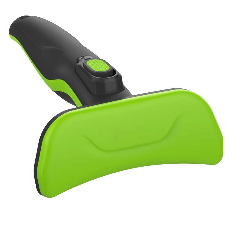 Pet Life ® 'Fur-Guard' Easy Self-Cleaning Grooming Deshedder Pet Comb - BIG FRENCHIES
