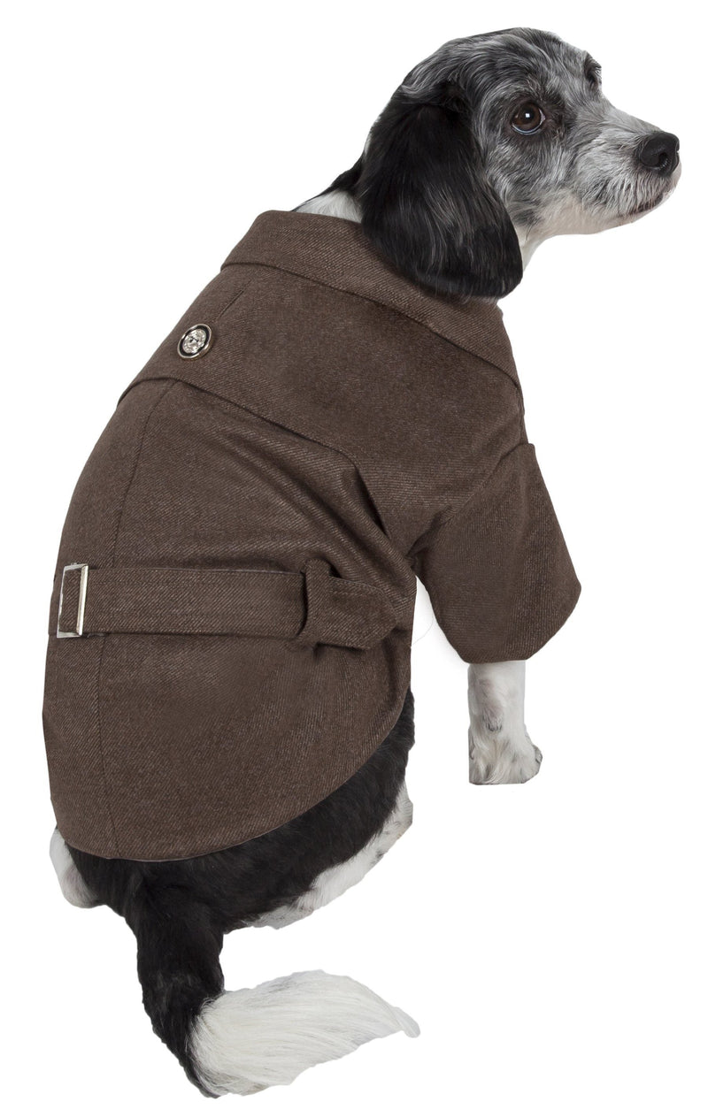 Pet Life ® 'Galore Back-Buckled' Fashion Wool Dog Jacket Coat - BIG FRENCHIES