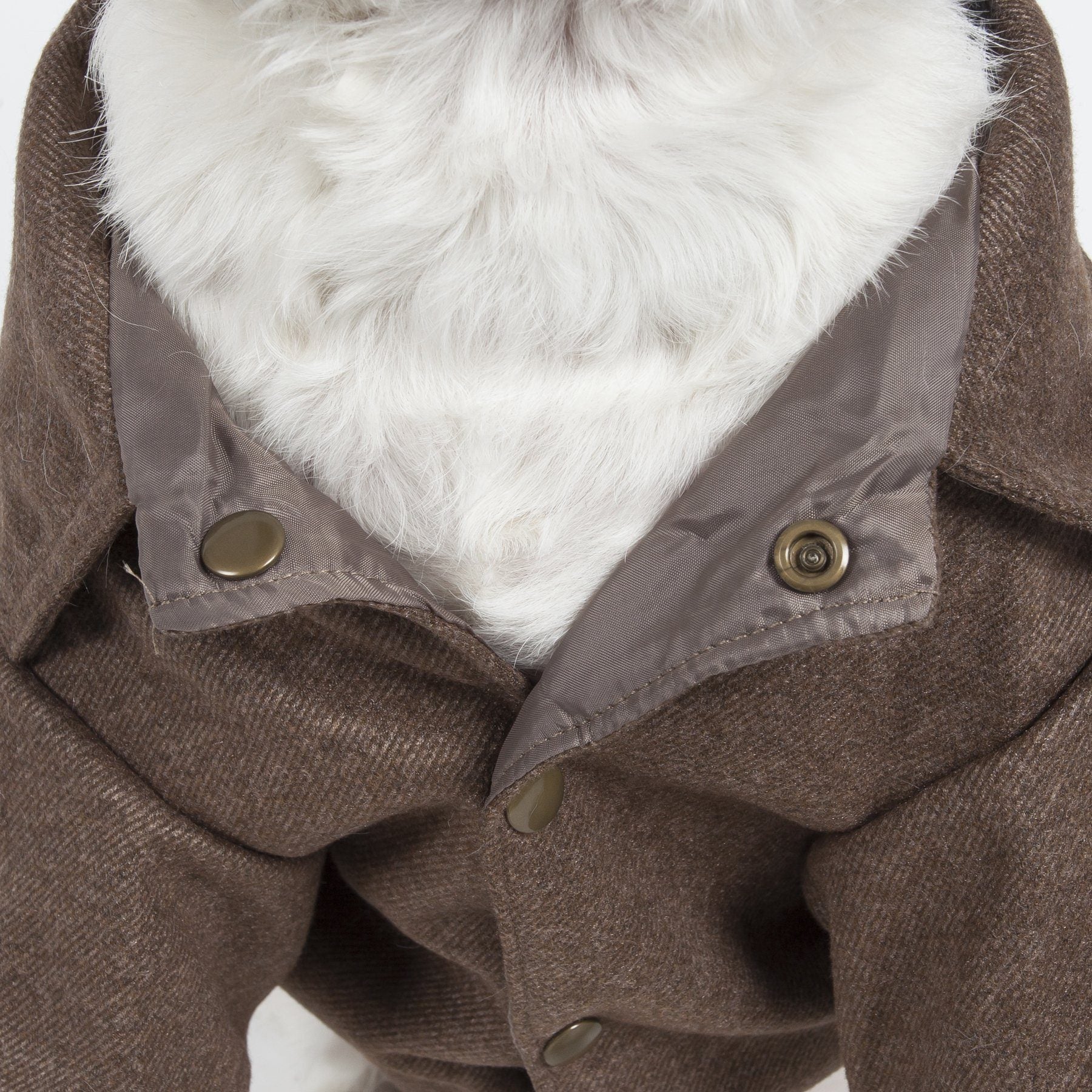 Pet Life ® 'Galore Back-Buckled' Fashion Wool Dog Jacket Coat - BIG FRENCHIES