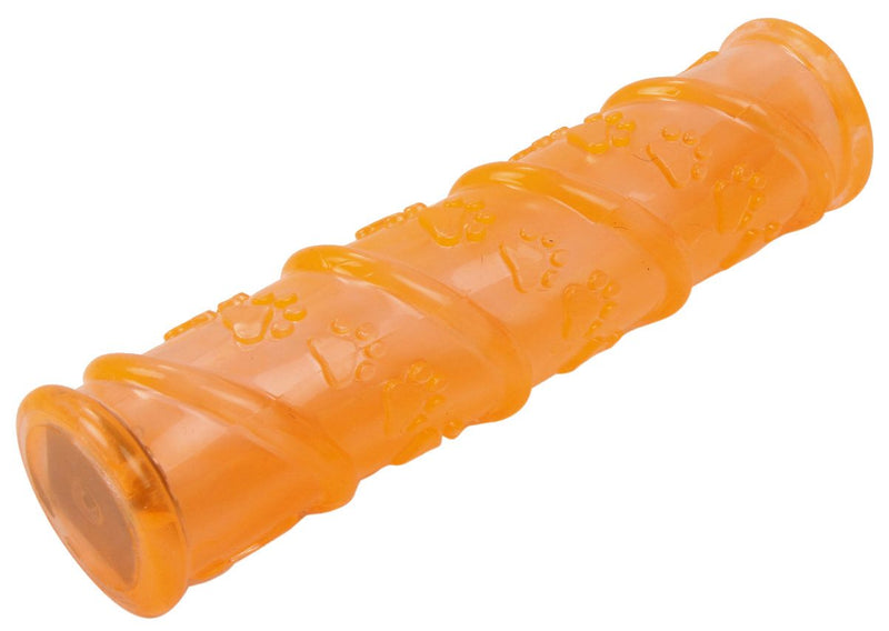 Pet Life ® 'Glow-Stick' TPR and LED Lighting Squeak and Chew Dog Toy - BIG FRENCHIES