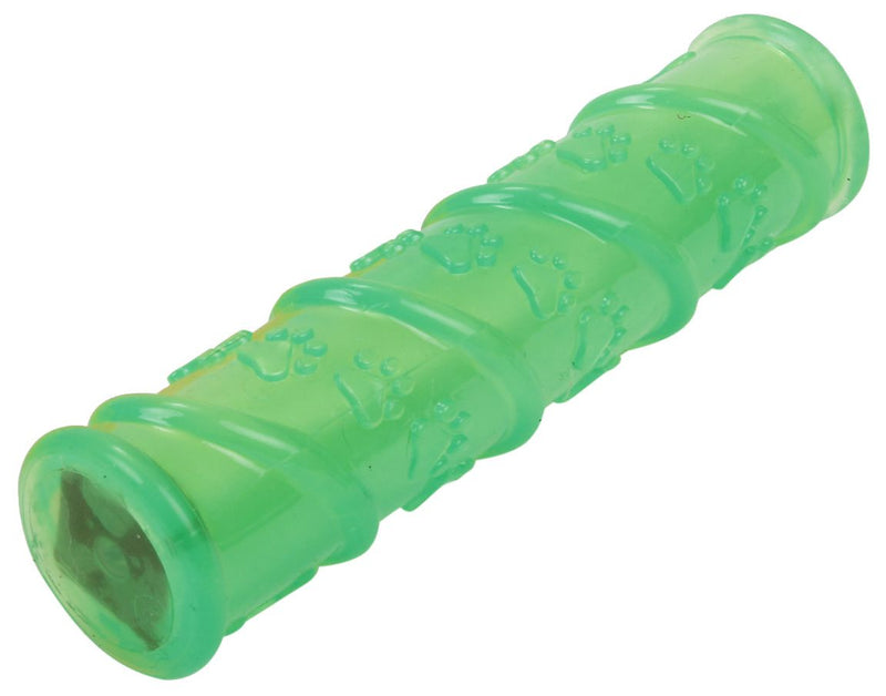 Pet Life ® 'Glow-Stick' TPR and LED Lighting Squeak and Chew Dog Toy - BIG FRENCHIES