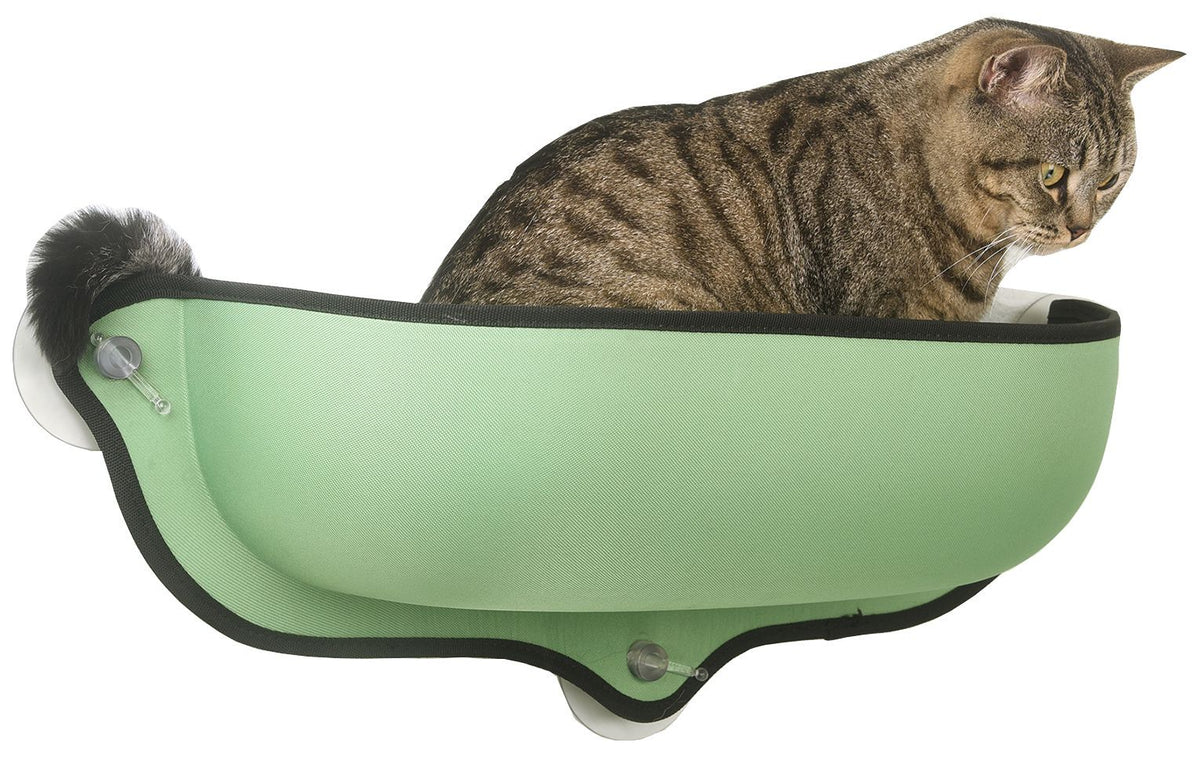 Pet Life ® 'Gravity-Lounge' Suction Cup Kitty Cat Lounger and Bed - BIG FRENCHIES