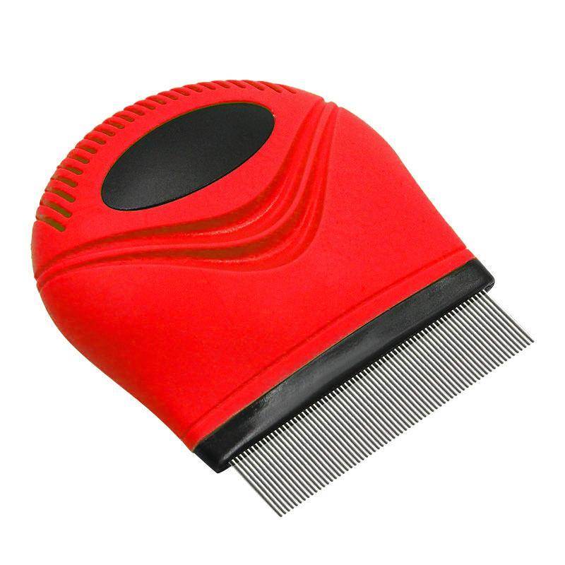 Pet Life ® 'Grazer' Handheld Travel Grooming Cat and Dog Flea and Tick Comb - BIG FRENCHIES