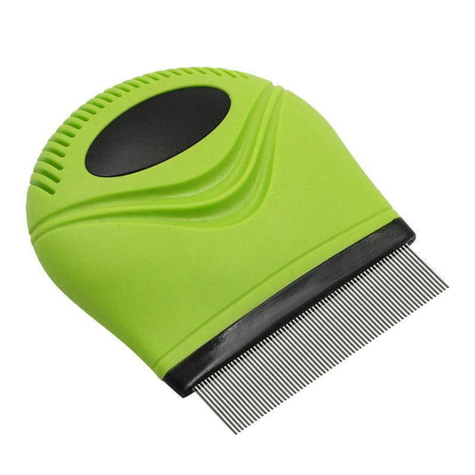 Pet Life ® 'Grazer' Handheld Travel Grooming Cat and Dog Flea and Tick Comb - BIG FRENCHIES