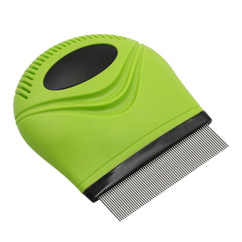 Pet Life ® 'Grazer' Handheld Travel Grooming Cat and Dog Flea and Tick Comb - BIG FRENCHIES