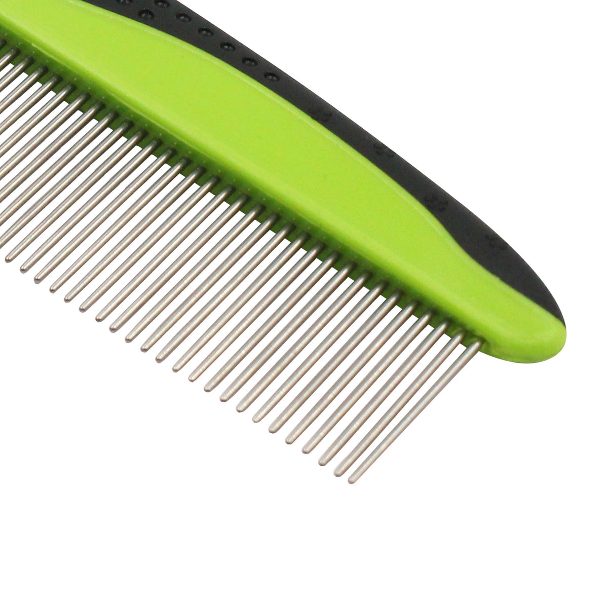 Pet Life ® Grip Ease' Wide and Narrow Tooth Grooming Pet Comb - BIG FRENCHIES