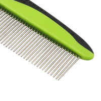 Pet Life ® Grip Ease' Wide and Narrow Tooth Grooming Pet Comb - BIG FRENCHIES