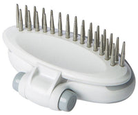 Pet Life ® 'Gyrater' Swivel Travel Dual-Rowed Grooming Undercoat Pet Rake - BIG FRENCHIES