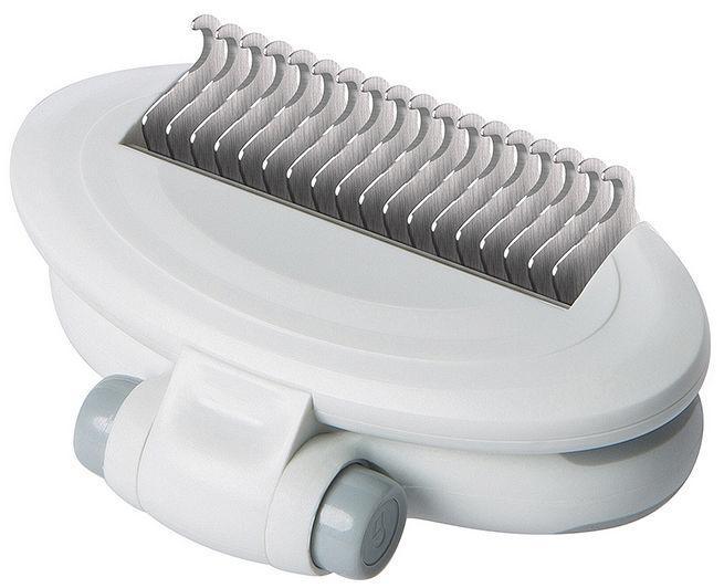 Pet Life ® 'Gyrater' Swivel Travel Grooming Dematting Pet Comb - BIG FRENCHIES