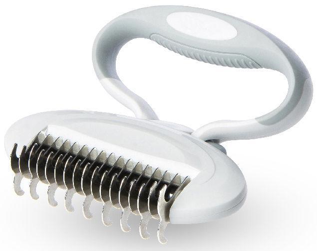 Pet Life ® 'Gyrater' Swivel Travel Grooming Dematting Pet Comb - BIG FRENCHIES
