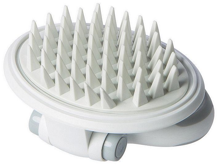 Pet Life ® 'Gyrater' Swivel Travel Silicone Massage Grooming Pet Brush - BIG FRENCHIES