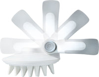 Pet Life ® 'Gyrater' Swivel Travel Silicone Massage Grooming Pet Brush - BIG FRENCHIES