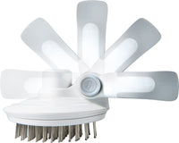 Pet Life ® 'Gyrater' Travel Self-Cleaning Swivel Grooming Pet Pin Brush - BIG FRENCHIES