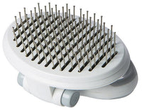 Pet Life ® 'Gyrater' Travel Self-Cleaning Swivel Grooming Pet Pin Brush - BIG FRENCHIES