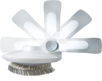 Pet Life ® 'Gyrater' Travel Self-Cleaning Swivel Grooming Slicker Pet Brush - BIG FRENCHIES