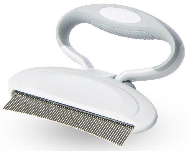 Pet Life ® 'Gyrater' Travel Swivel Curved Pet Grooming Pin Comb - BIG FRENCHIES