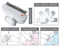 Pet Life ® 'Gyrater' Travel Swivel Curved Pet Grooming Pin Comb - BIG FRENCHIES