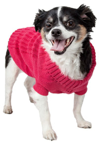 Pet Life ® Heavy Cotton Rib-Collared Fashion Dog Sweater - BIG FRENCHIES