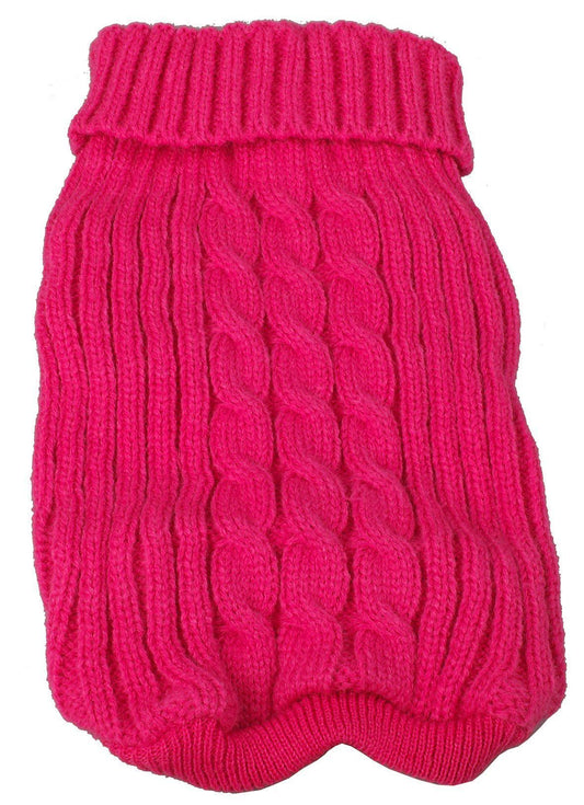 Pet Life ® Heavy Cotton Rib-Collared Fashion Dog Sweater - BIG FRENCHIES