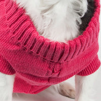 Pet Life ® Heavy Cotton Rib-Collared Fashion Dog Sweater - BIG FRENCHIES