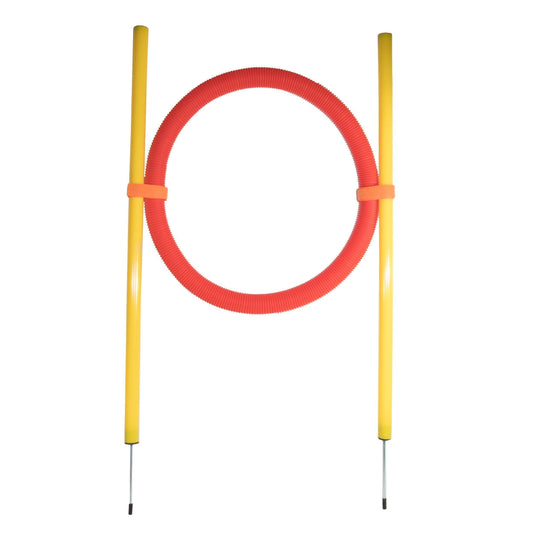 Pet Life ® 'Hoop Hopper' Collapsible Travel Folding Outdoor Performance Agility Pet Dog Trainer Training Kit - BIG FRENCHIES