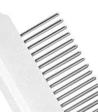 Pet Life ® 'JOYNE' Multi-Functional 2-in-1 Swivel Travel Grooming Comb and Deshedder - BIG FRENCHIES