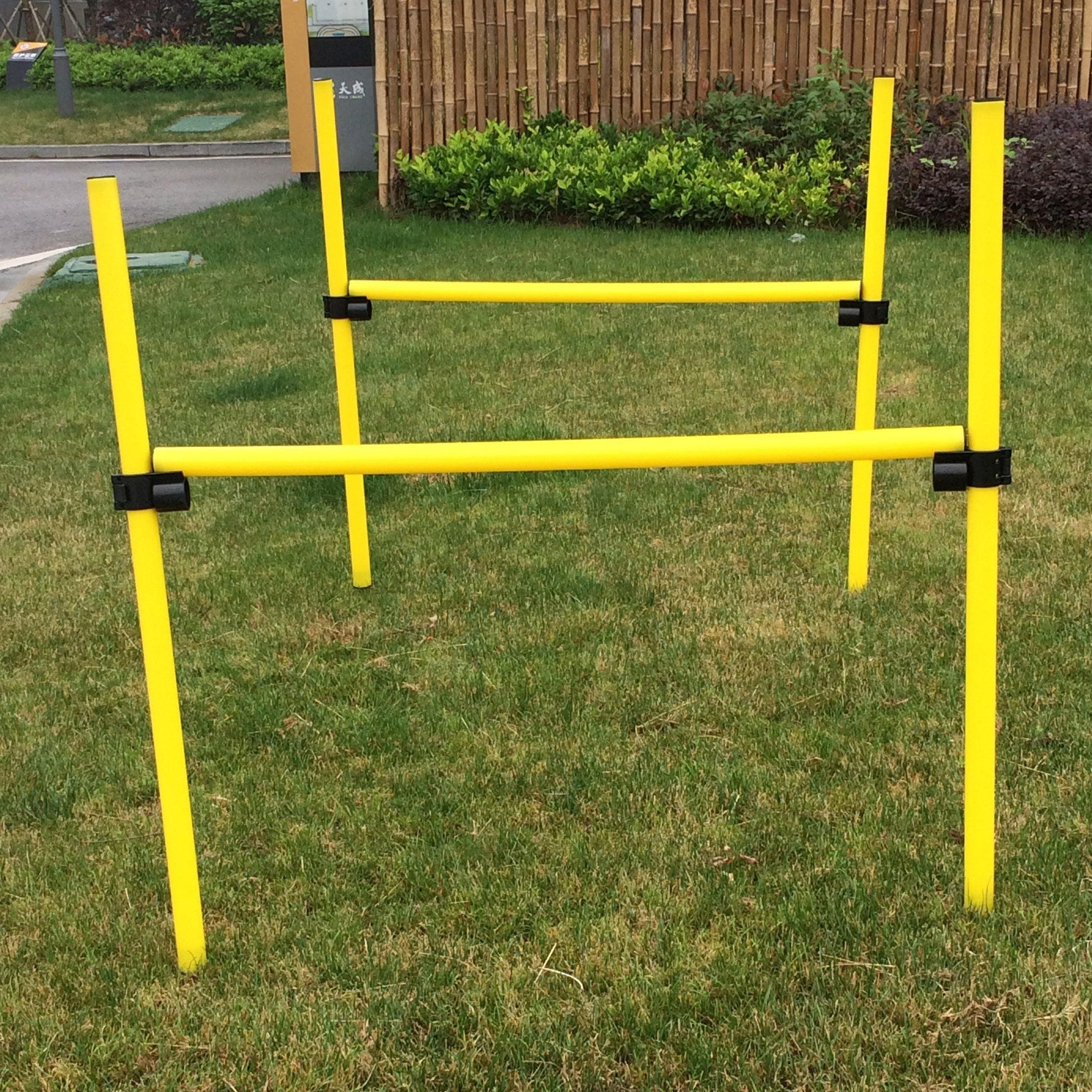 Pet Life ® 'Jumping Hurdle' Collapsible Travel Folding Outdoor Performance Agility Pet Dog Trainer Training Kit - BIG FRENCHIES