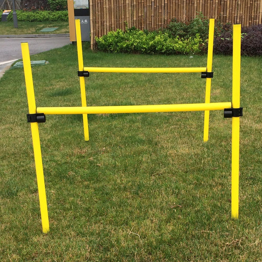 Pet Life ® 'Jumping Hurdle' Collapsible Travel Folding Outdoor Performance Agility Pet Dog Trainer Training Kit - BIG FRENCHIES