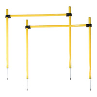 Pet Life ® 'Jumping Hurdle' Collapsible Travel Folding Outdoor Performance Agility Pet Dog Trainer Training Kit - BIG FRENCHIES