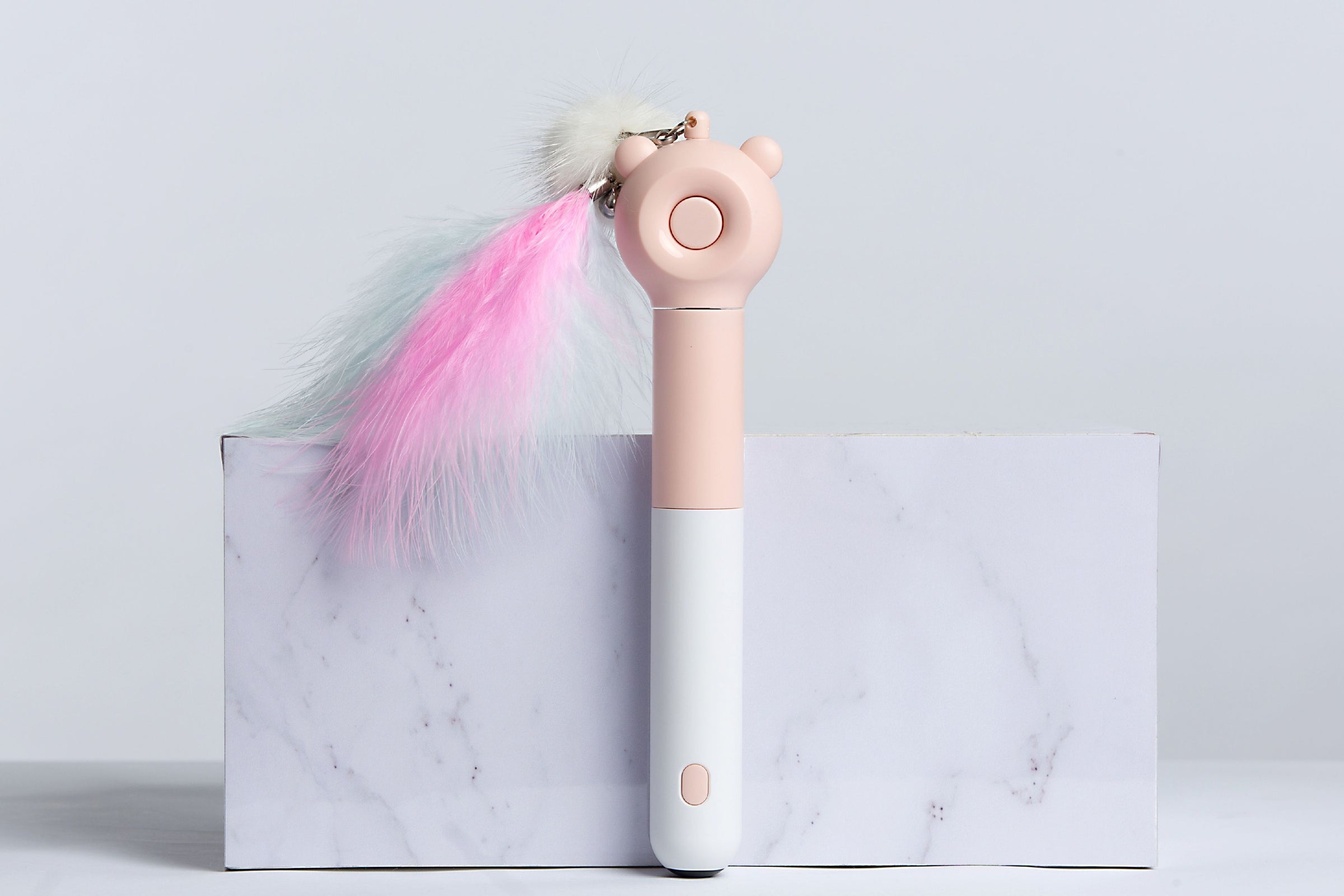 Pet Life ® 'KITIQUE" 3-in-1 Retractable and Extendable Feathered and Laser Wand Kitty Cat Teaser - BIG FRENCHIES