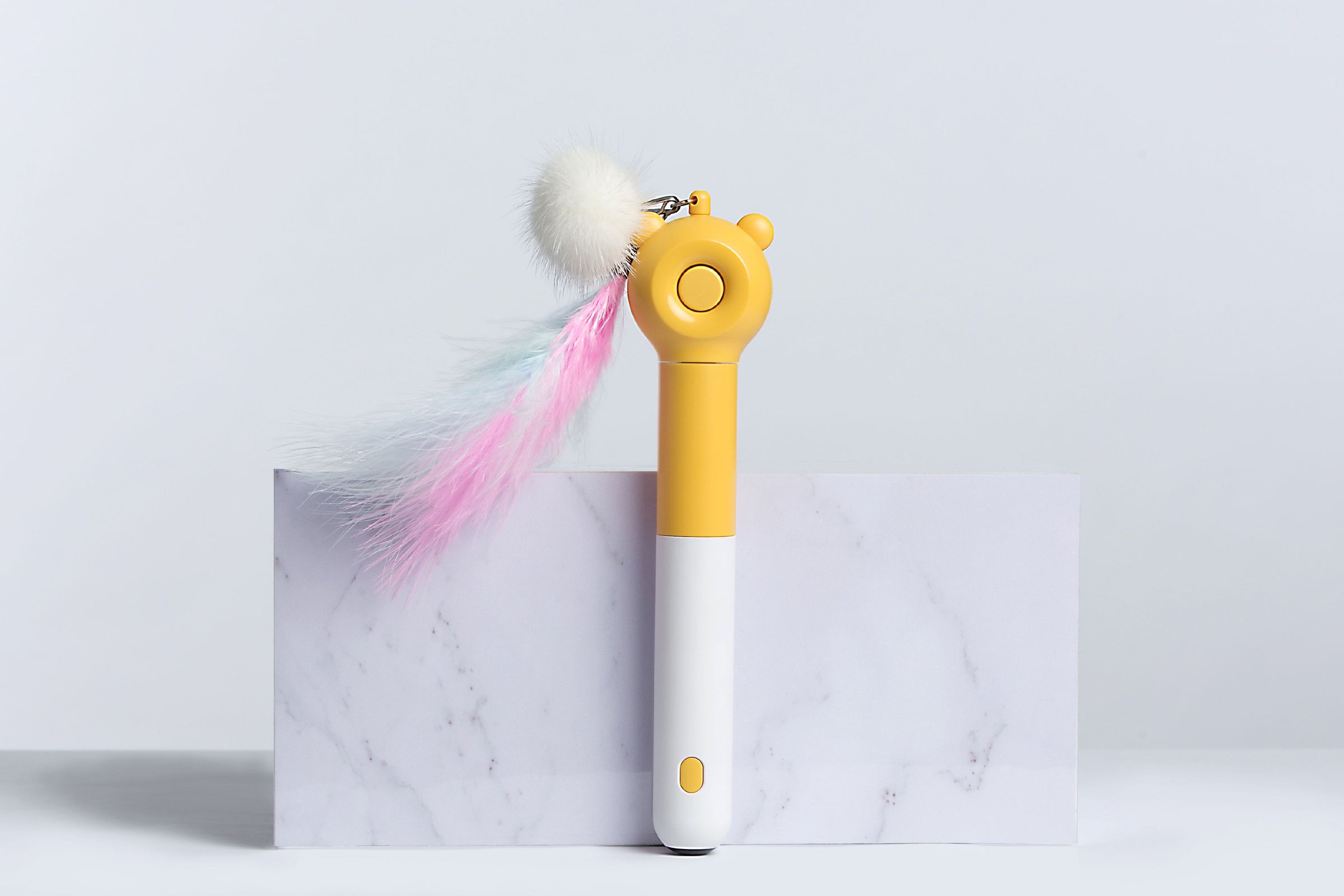 Pet Life ® 'KITIQUE" 3-in-1 Retractable and Extendable Feathered and Laser Wand Kitty Cat Teaser - BIG FRENCHIES