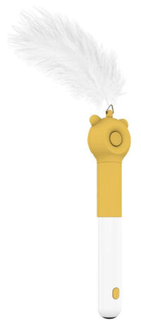 Pet Life ® 'KITIQUE" 3-in-1 Retractable and Extendable Feathered and Laser Wand Kitty Cat Teaser - BIG FRENCHIES