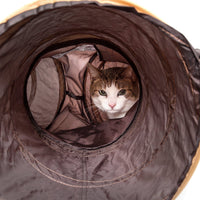 Pet Life ® 'Kitting-Go-Seek' Collapsible Folding Travel 3-way Kitty Cat Tunnel - BIG FRENCHIES