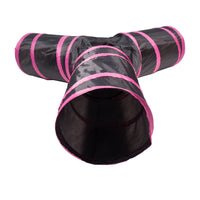 Pet Life ® 'Kitting-Go-Seek' Collapsible Folding Travel 3-way Kitty Cat Tunnel - BIG FRENCHIES