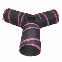 Pet Life ® 'Kitting-Go-Seek' Collapsible Folding Travel 3-way Kitty Cat Tunnel - BIG FRENCHIES