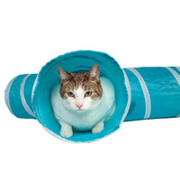 Pet Life ® 'Kitting-Go-Seek' Collapsible Folding Travel 3-way Kitty Cat Tunnel - BIG FRENCHIES
