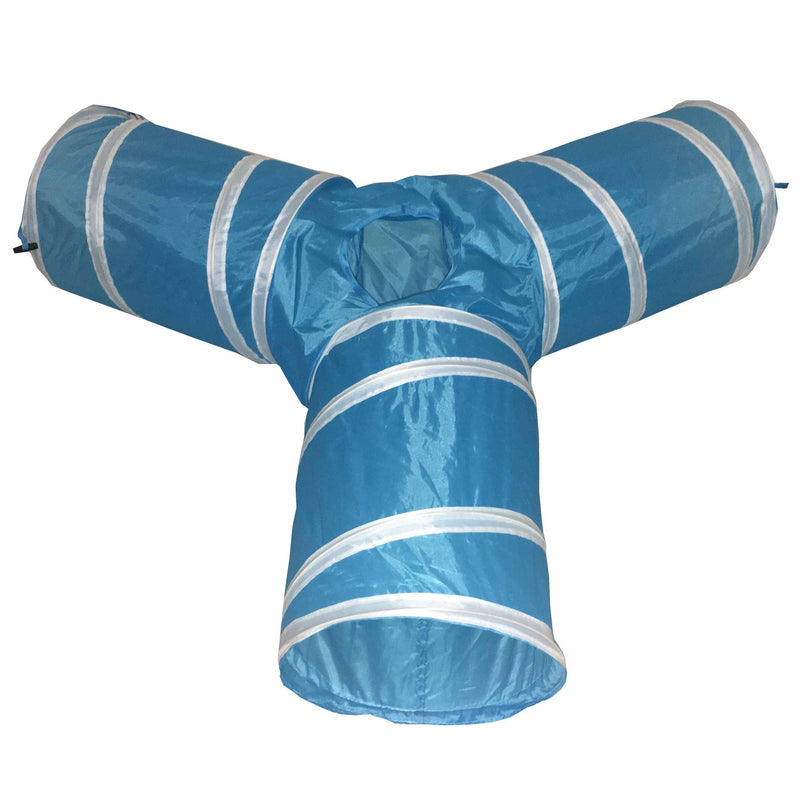 Pet Life ® 'Kitting-Go-Seek' Collapsible Folding Travel 3-way Kitty Cat Tunnel - BIG FRENCHIES