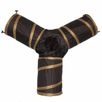 Pet Life ® 'Kitting-Go-Seek' Collapsible Folding Travel 3-way Kitty Cat Tunnel - BIG FRENCHIES