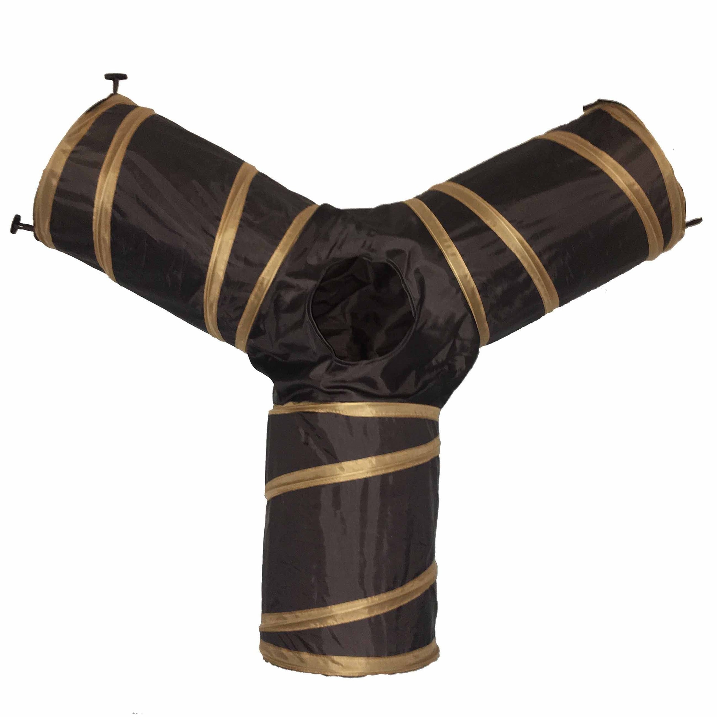 Pet Life ® 'Kitting-Go-Seek' Collapsible Folding Travel 3-way Kitty Cat Tunnel - BIG FRENCHIES