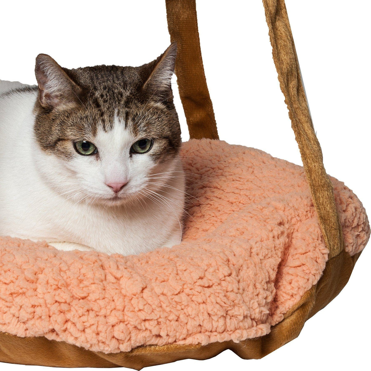 Pet Life ® 'Kittyhaus' Dual-Lounge Hanging Relaxing Kitty Cat Pillow Bed Hammock Lounger - BIG FRENCHIES