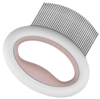 Pet Life ® 'Knuckler' Handheld Travel Flexible Grooming Pet Rake Comb - BIG FRENCHIES