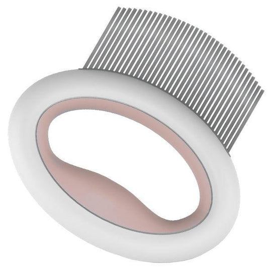 Pet Life ® 'Knuckler' Handheld Travel Flexible Grooming Pet Rake Comb - BIG FRENCHIES