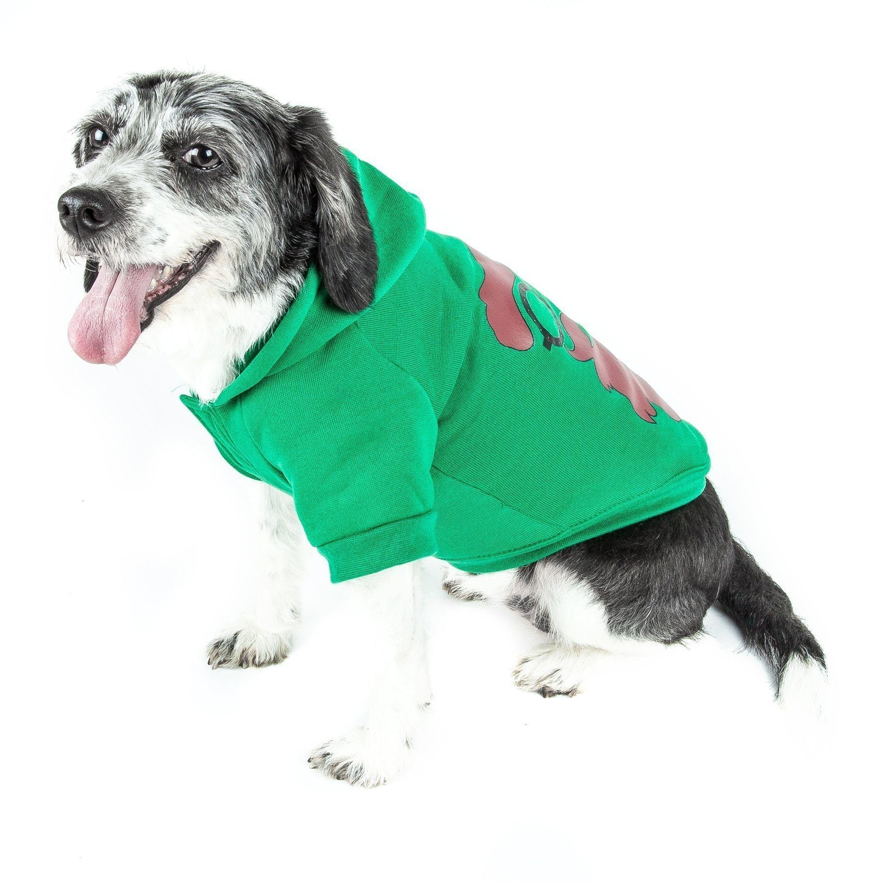 Pet Life ® LED Lighting 'Cool Santa Shades' Hooded Dog Costume Sweater w/ Included Batteries - BIG FRENCHIES