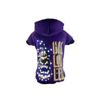 Pet Life ® LED Lighting Halloween Happy Snowman Hooded Dog Costume Sweater w/ Included Batteries - BIG FRENCHIES