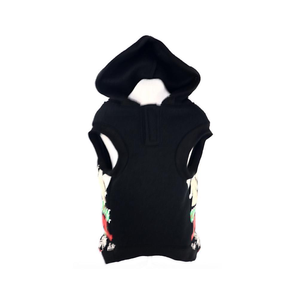 Pet Life ® LED Lighting Patterned Holiday Hooded Dog Costume Sweater w/ Included Batteries - BIG FRENCHIES