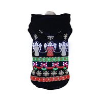 Pet Life ® LED Lighting Patterned Holiday Hooded Dog Costume Sweater w/ Included Batteries - BIG FRENCHIES