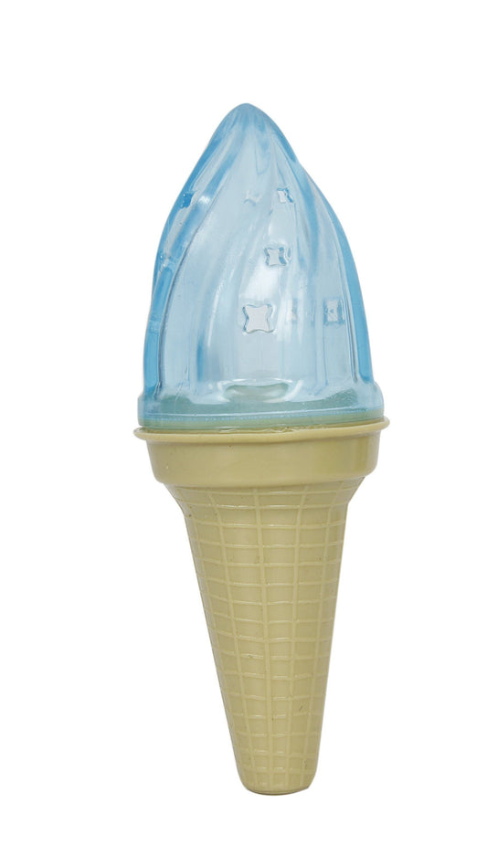 Pet Life ® 'Lick & Gnaw' Ice Cream Cone Freezable and Chewable Tossing Waterproof Floating Pet Dog Toy w/ Insertable Treat pocket - BIG FRENCHIES